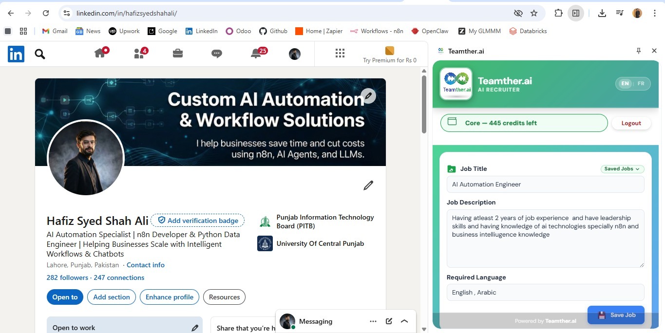 Teamther.ai: SaaS Chrome Extension